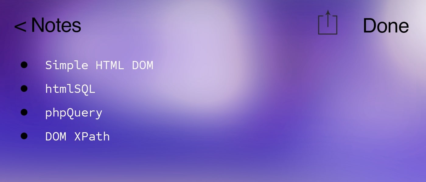 От Simple HTML DOM до phpQuery